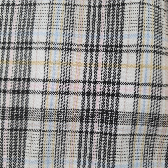 SO Plaid Paperbag Elastic Waist Belted Pants | Size Junior's Small Academia - Picture 7 of 9